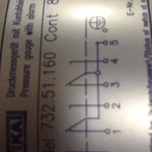 پرشر گیج برند ویکا آلمان   Model 732.51.160 Cont 821.33