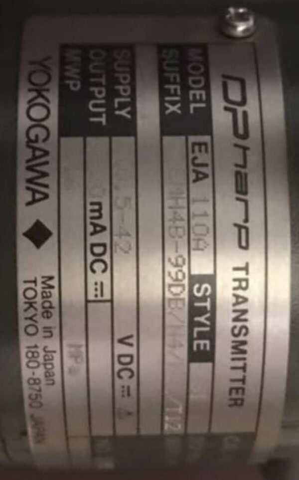 ترنسمیتر یوکوگاوا YOKOGAWA مدل EJA